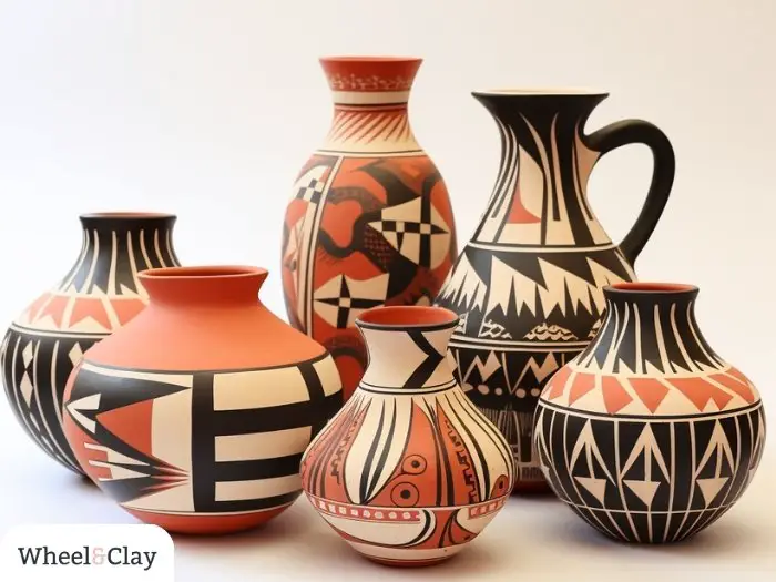 Jemez Pueblo jugs and pottery