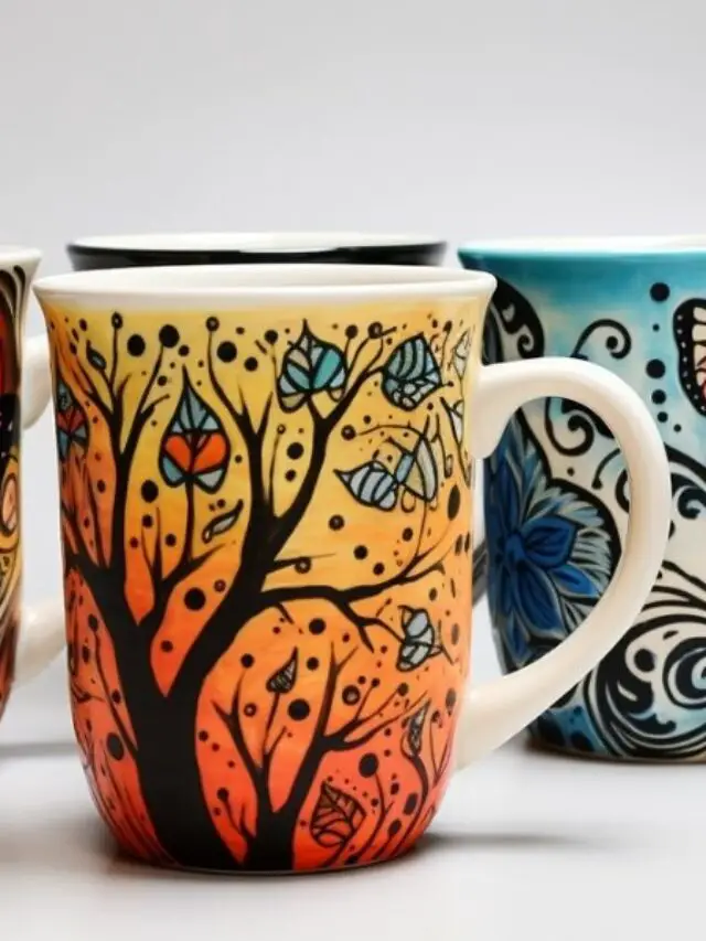 Ideas for painting pottery bowls & mugs