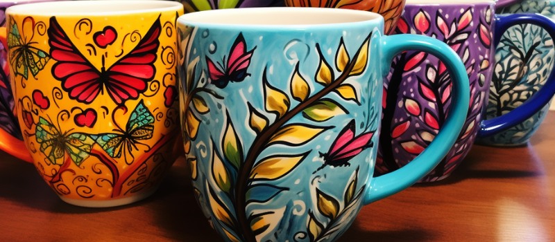 Cold ceramic painting deals designs