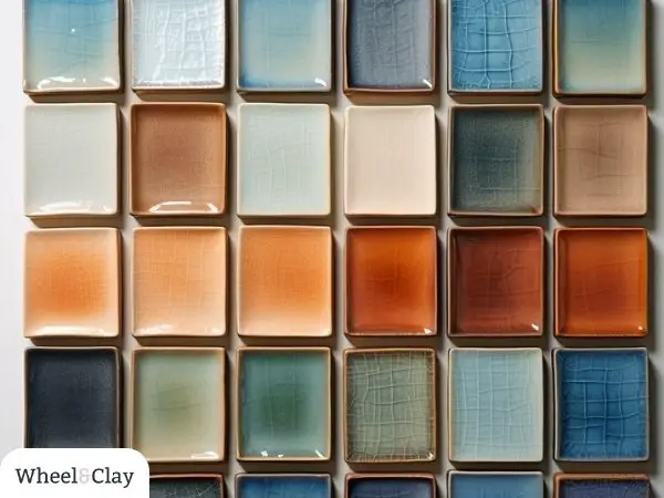 ceramic glazed tiles for testing color